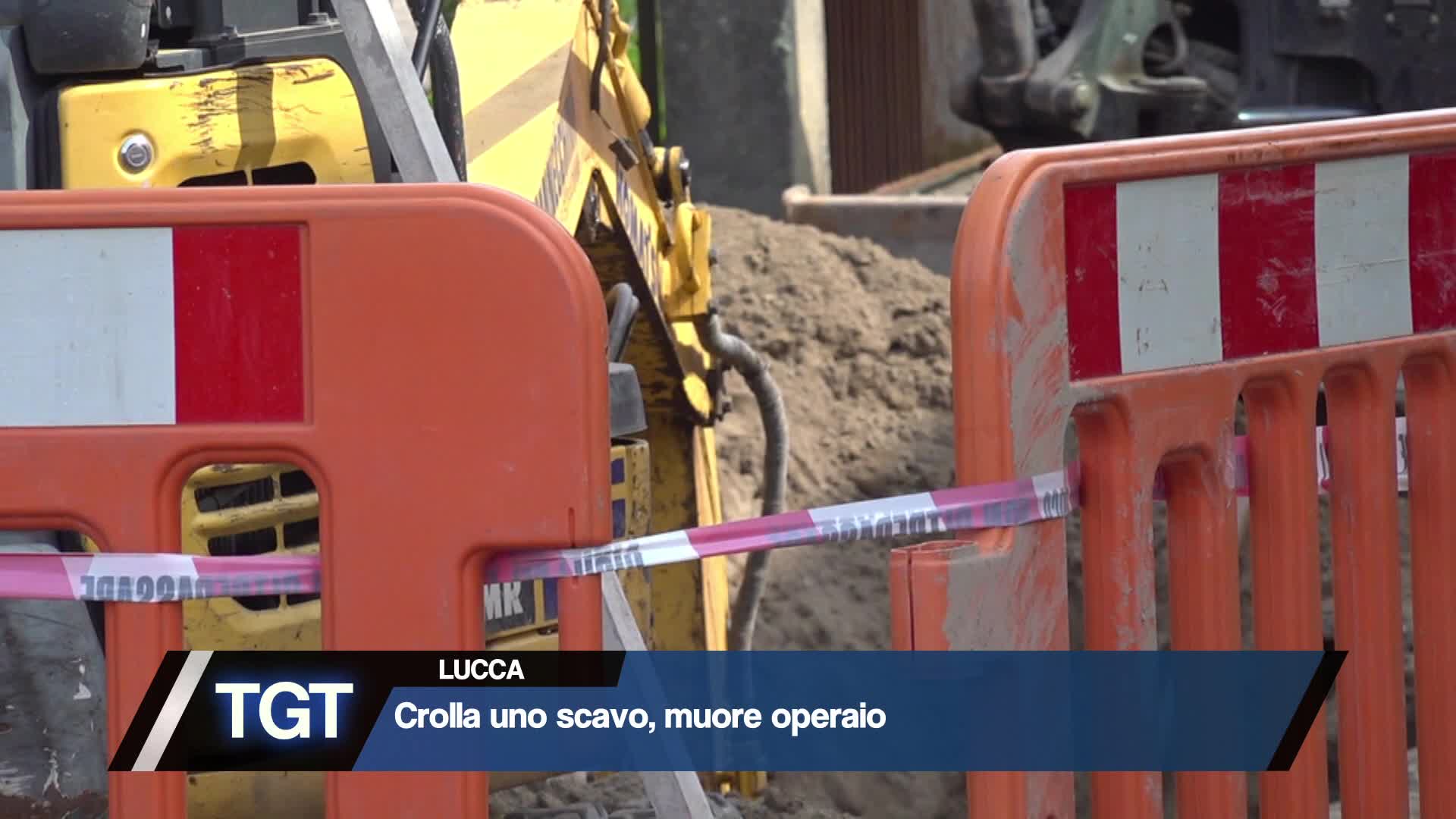 Lucca - Crollo allo scavo, muore operaio Thumbnail