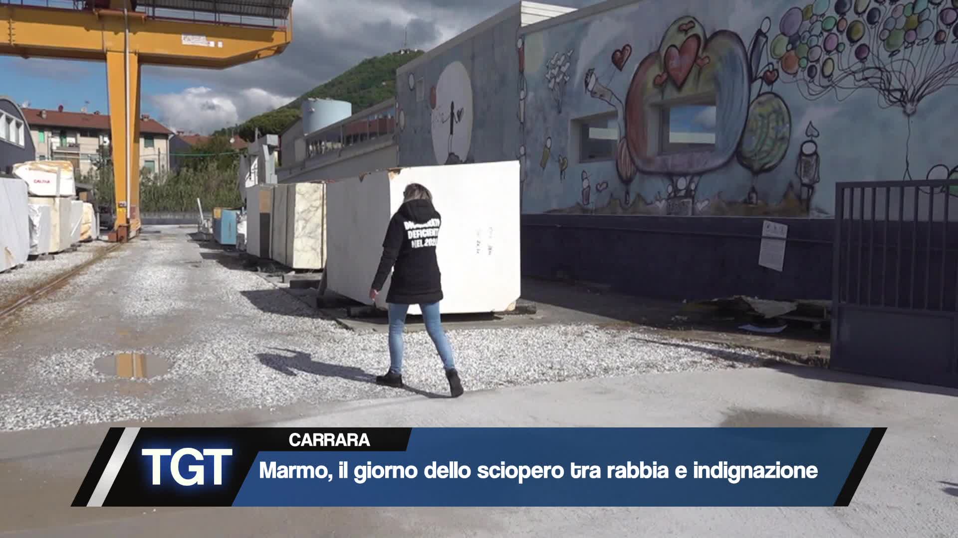 Marmo, il giorno dello sciopero a Carrara Thumbnail