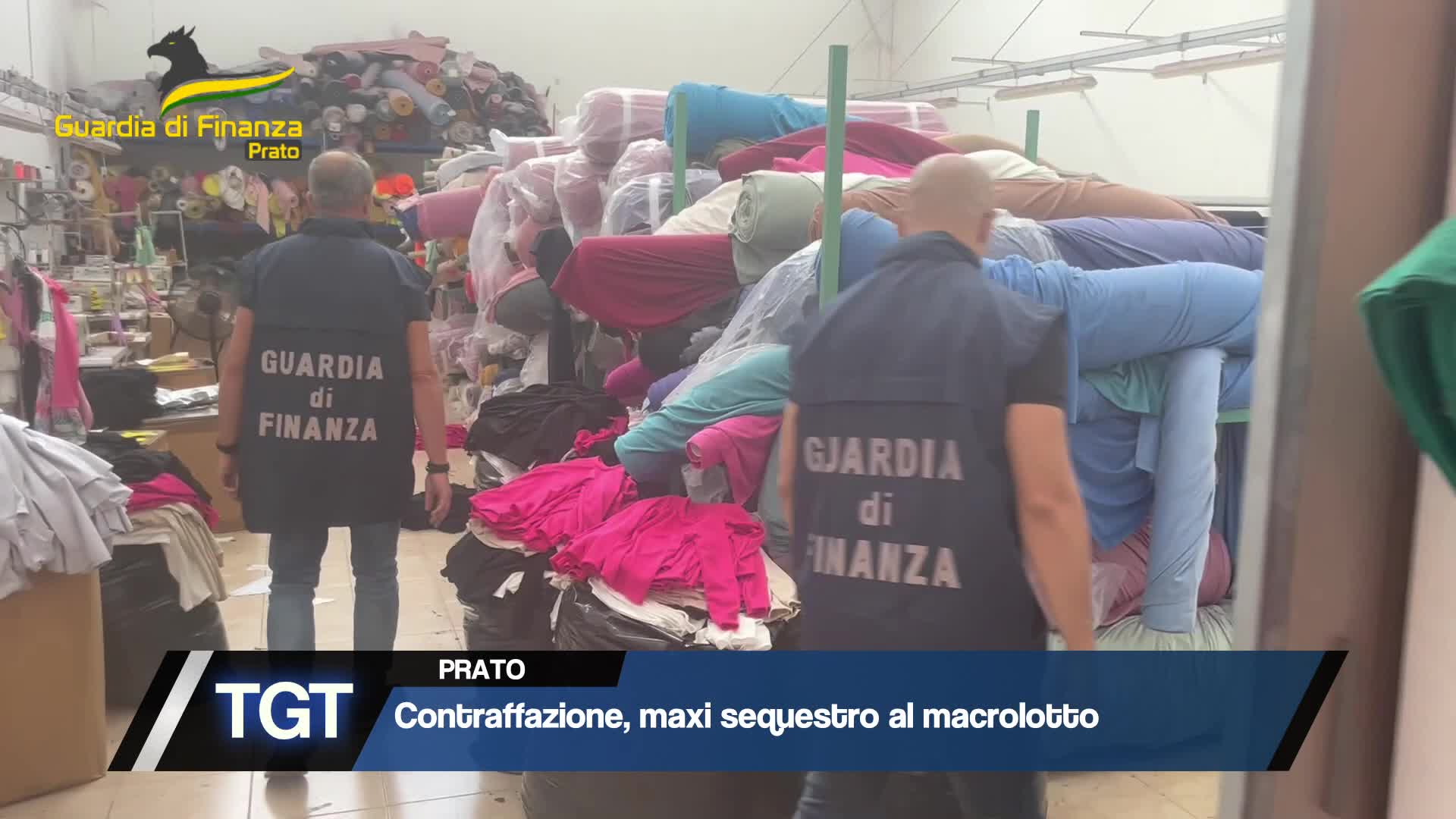 Prato - Maxi sequestro al macrolotto Thumbnail