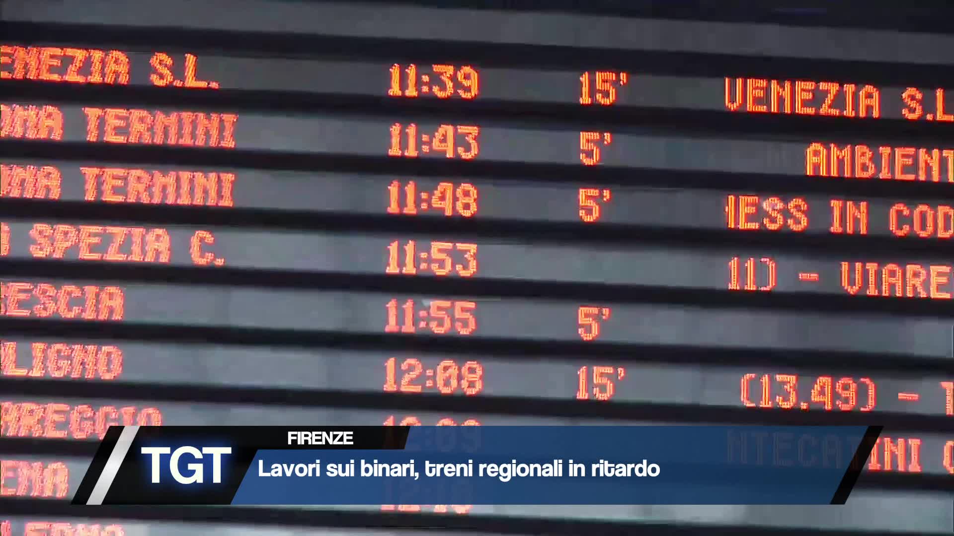 Firenze - Lavori sui binari, treni in tilt Thumbnail