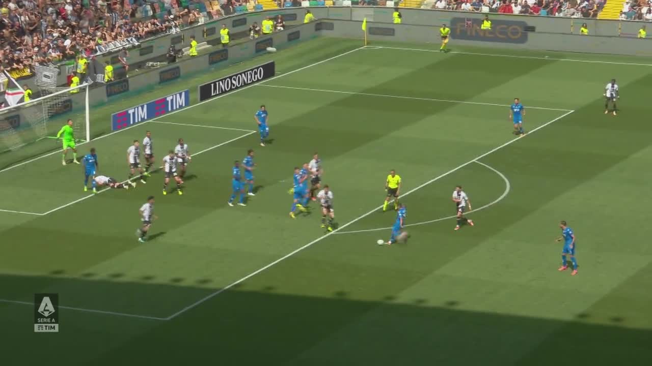 SERIE A, UDINESE-EMPOLI 1-1: SINTESI Thumbnail