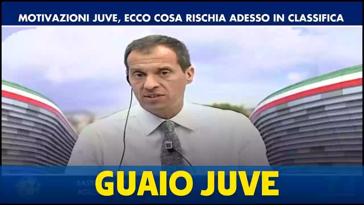 MOTIVAZIONI JUVE, ECCO COSA RISCHIA ADESSO IN CLASSIFICA Thumbnail