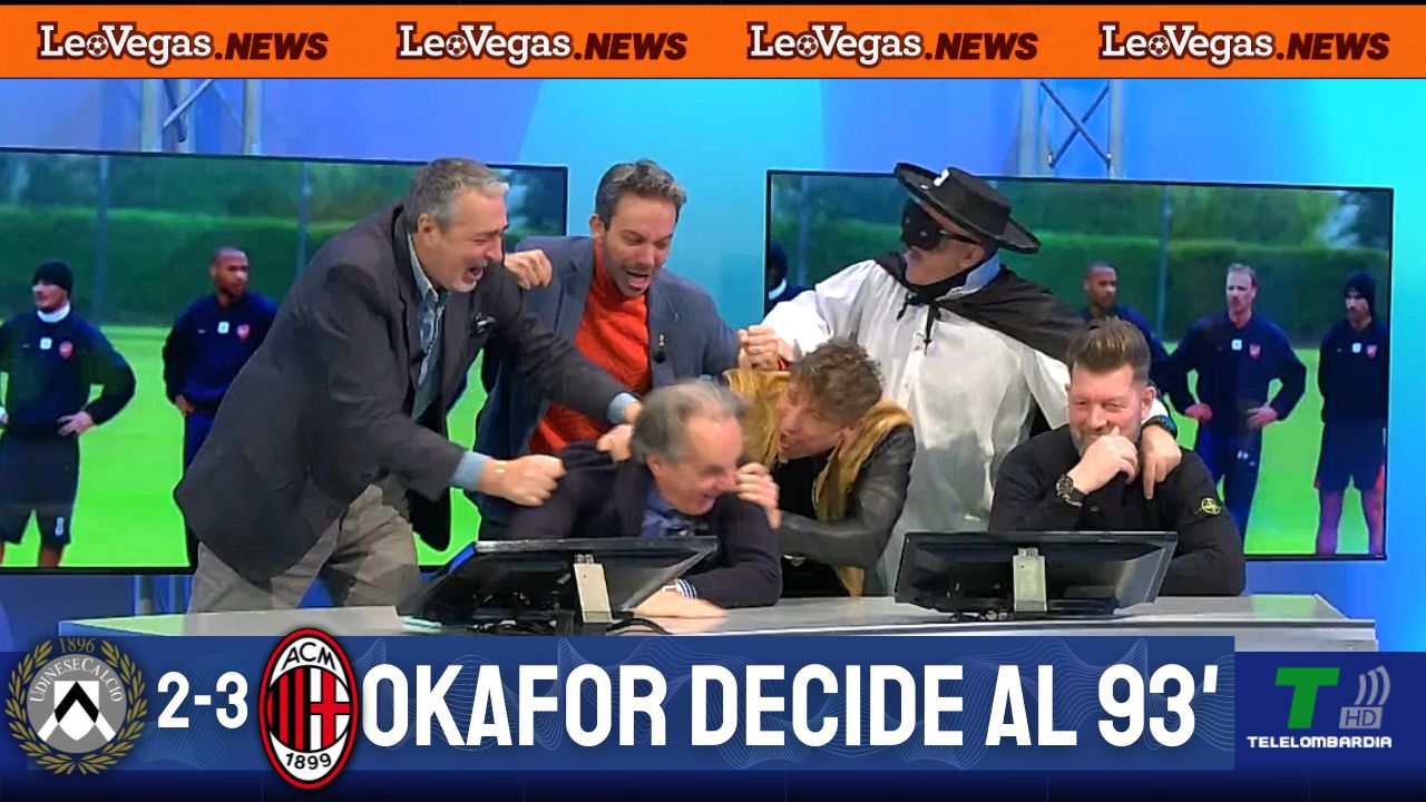 GOL DI UDINESE MILAN 2-3: VITTORIA ROSSONERA IN RIMONTA AL 93