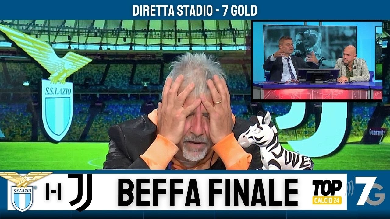 DIRETTA STADIO LAZIO JUVE 1-1: FINALE CON PARI BEFFA PER I BIANCONERI, ZULIANI INCREDULO Thumbnail