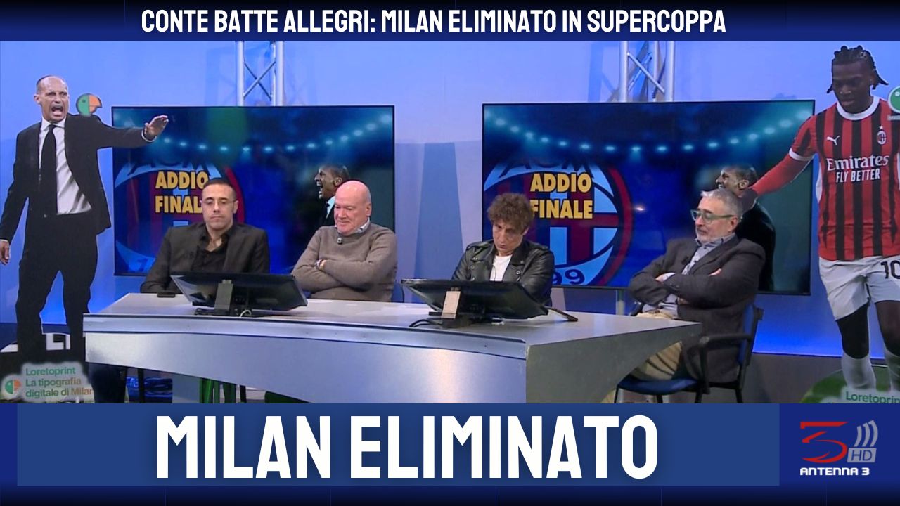CONTE BATTE ALLEGRI: MILAN ELIMINATO IN SUPERCOPPA Thumbnail