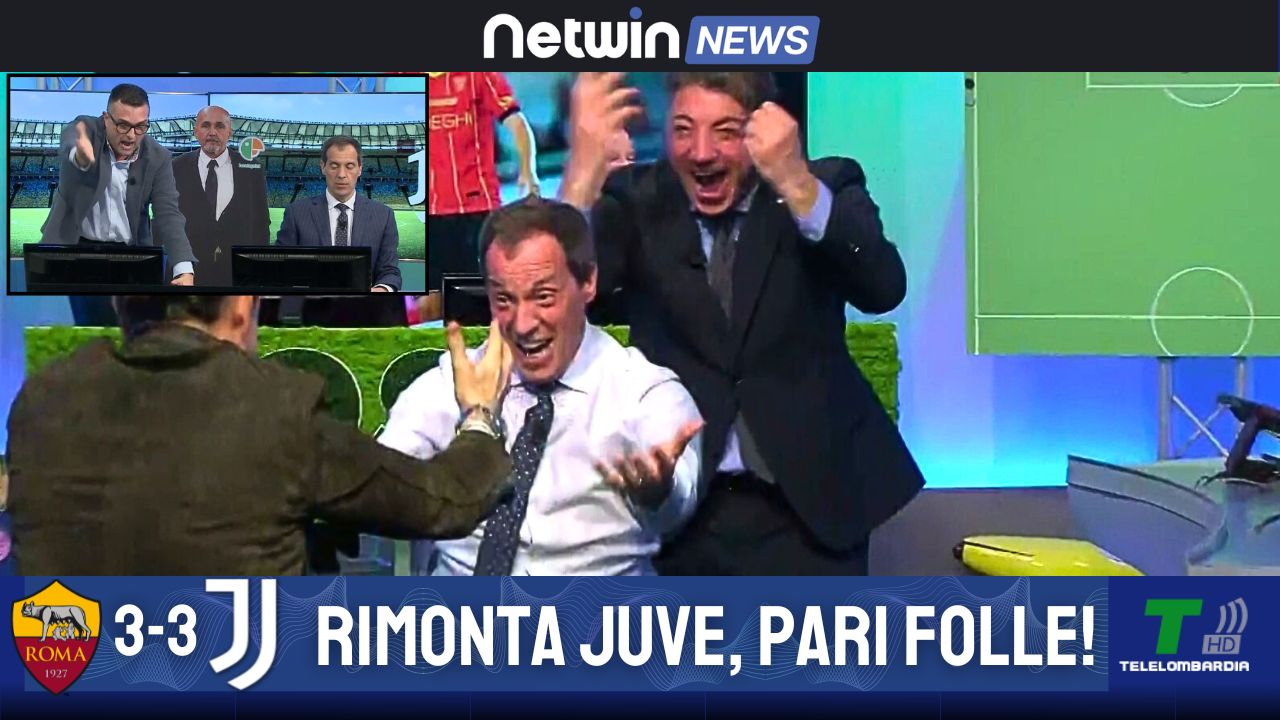 GOL ROMA JUVE 3- 3: GATTI ACCIUFFA IL PARI NEL FINALE, PARTITA PAZZA ALL